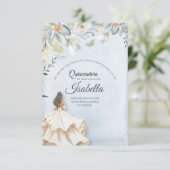 Elegant Quinceanera 15th Birthday Save The Date (Staand voorkant)