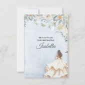 Elegant Quinceanera 15th Birthday Save The Date (Achterkant)