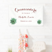 Elegant Quinceanera Birthday Party Banner (Insitu)
