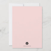 Elegant Quinceañera Black en Pink Kaart (Achterkant)