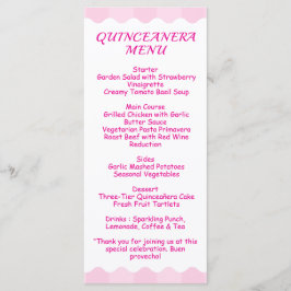 Elegant Quinceañera Bloemenboeket | Roze en wit Menu