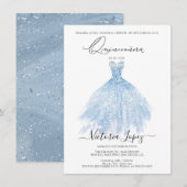 Elegant Quinceañera Glitter Sparkle Spain Kaart (Voorkant / Achterkant)