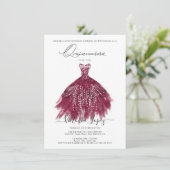 Elegant Quinceañera Glitter Sparkle Spain Kaart (Staand voorkant)