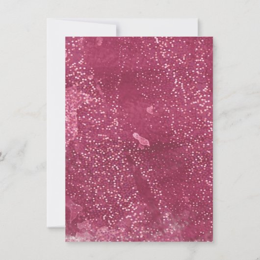 Elegant Quinceañera Glitter Sparkle Spain Kaart (Achterkant)