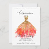 Elegant Quinceañera Glitter Sparkle Spain Kaart (Voorkant)