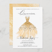 Elegant Quinceañera Glitter Sparkle Spain Kaart (Voorkant / Achterkant)