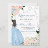 Elegant Quinceañera Invitation Card Kaart (Voorkant)