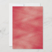 Elegant Quinceañera invitation with red roses Kaart (Achterkant)