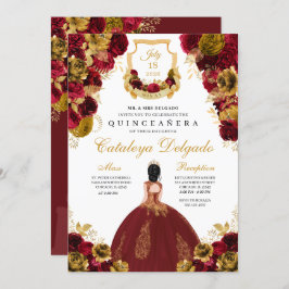 Elegant Quinceañera Kaart