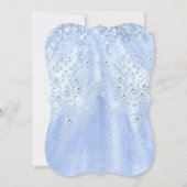 Elegant Quinceanera Mis Quince Blue Violet Glitter Kaart (Achterkant)