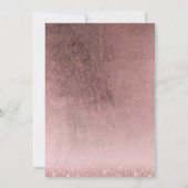 Elegant Quinceanera Modern Roos Gold 15e verjaarda Kaart (Achterkant)