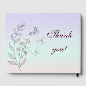 Elegant Quinceañera personalized name and date Gastenboek (Achterkant)