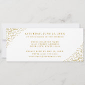 Elegant Quinceanera Photo Red en Gold Ticket Kaart (Achterkant)