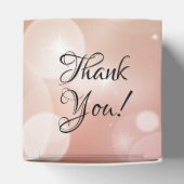 Elegant Quinceañera Pink Blush Bokeh Bedankdoosjes (Bovenkant)