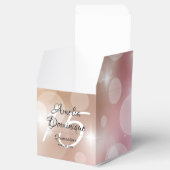 Elegant Quinceañera Pink Blush Bokeh Bedankdoosjes (Geopend)