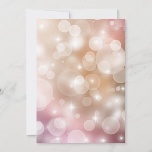 Elegant Quinceañera Pink Blush Kaart (Achterkant)