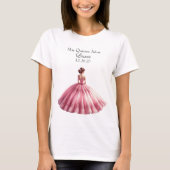 Elegant Quinceañera Princess T-shirt - Custom (Voorkant)