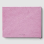 Elegant quinceañera prinses met vlinder gastenboek (Achterkant)