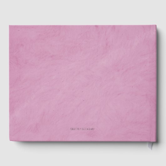 Elegant quinceañera prinses met vlinder gastenboek (Achterkant)