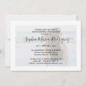 Elegant Quinceañera Script 2 Foto 15e verjaardag Kaart (Achterkant)