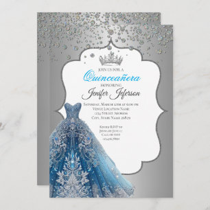 Elegant Quinceanera Uitnodiging