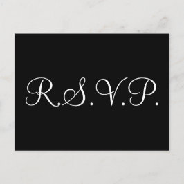 Elegant R.S.V.P. Briefkaart