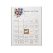 Elegant Race Paard Derby Party Bingo Notitieblok (Linkerzijde)