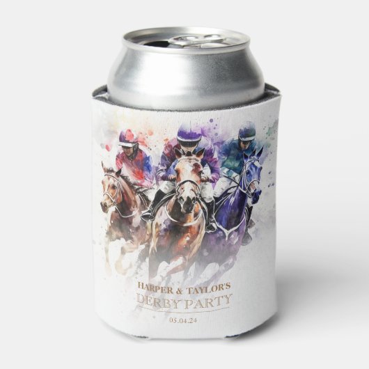 Elegant Race Paard Derby Party Ruitersport Blikjeskoeler (Blikje Voorkant)