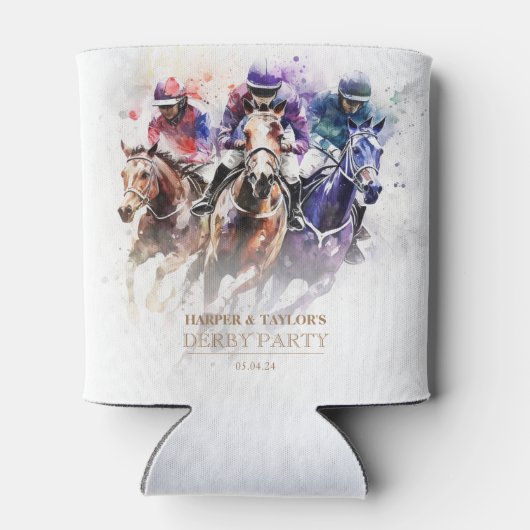 Elegant Race Paard Derby Party Ruitersport Blikjeskoeler (Achterkant)