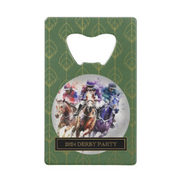 Elegant Race Paard Derby Party Ruitersport Creditkaart Flessenopener