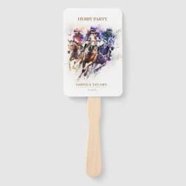 Elegant Race Paard Derby Party Ruitersport Handwaaier