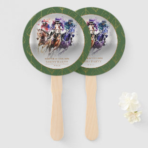 Elegant Race Paard Derby Party Ruitersport Handwaaier