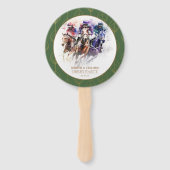 Elegant Race Paard Derby Party Ruitersport Handwaaier (Voorkant)