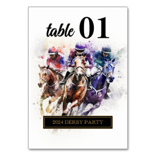 Elegant Race Paard Derby Party Ruitersport Kaart