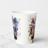 Elegant Race Paard Derby Party Ruitersport Papieren Bekers (Rechts)