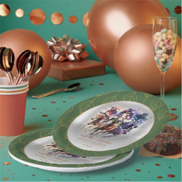 Elegant Race Paard Derby Party Ruitersport Papieren Bordje