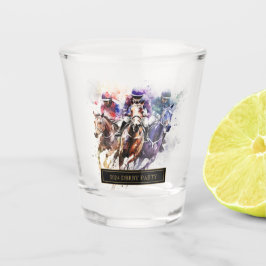 Elegant Race Paard Derby Party Ruitersport Shot Gl Glas
