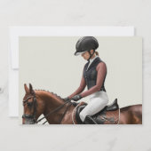 Elegant Race Paard Derby Party Uitnodiging (Achterkant)