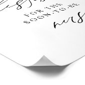 Elegant raden hoeveel kussen Vrijgezellenfeest spe Poster (Hoek)