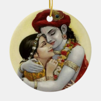 Elegant Radhey Krishna Love Keramisch Ornament