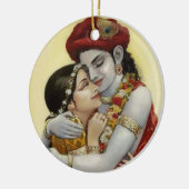 Elegant Radhey Krishna Love Keramisch Ornament (Links)