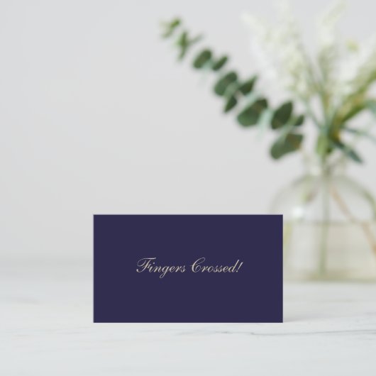 Elegant Raffle Ticket Navy Blauw (Staand voorkant)