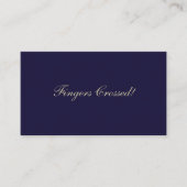 Elegant Raffle Ticket Navy Blauw (Voorkant)