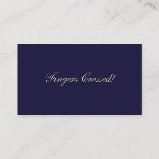 Elegant Raffle Ticket Navy Blauw (Voorkant)