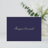 Elegant Raffle Ticket Navy Blauw Kaart (Staand voorkant)