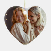 Elegant Rainbow - aangepast LGBT-paar - kerstfeest Keramisch Ornament (Achterkant)