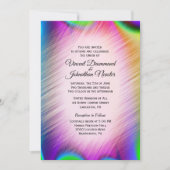 Elegant Rainbow Colors Wedding Invitting Kaart (Voorkant)