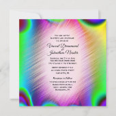 Elegant Rainbow Colors Wedding Invitting Kaart (Voorkant)