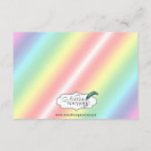 Elegant Rainbow Floral Gay Wedding Insert Informatiekaartje (Achterkant)