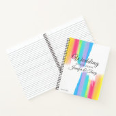 Elegant Rainbow Gepersonaliseerde LGBTQ Weddenscha Notitieboek (Binnen)